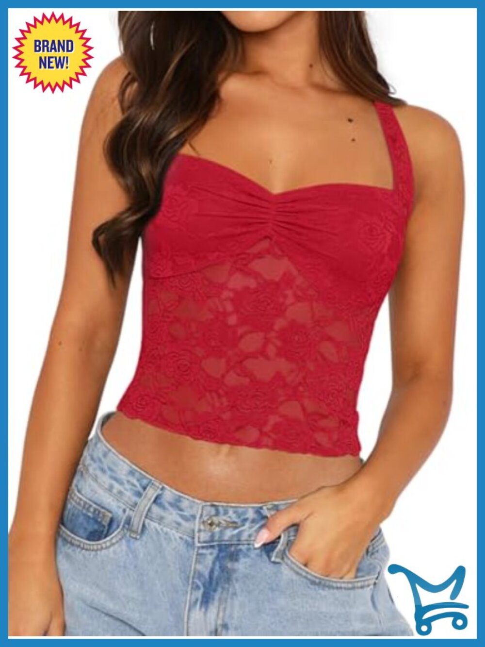 Halter Lace Crop Tank Top Ruched Bust Y2K Summer Going Out Top